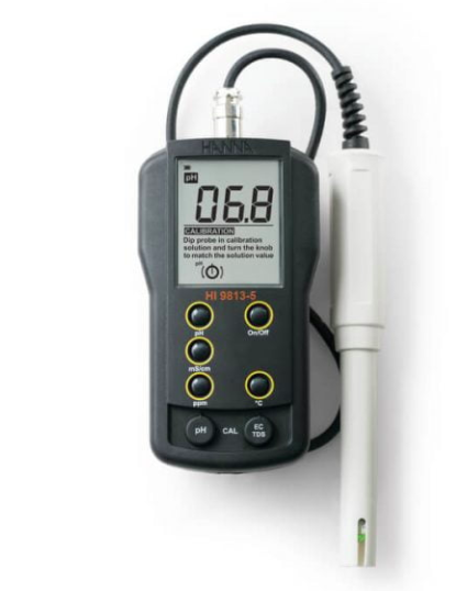 Medidor portátil de pH/CE/TDS