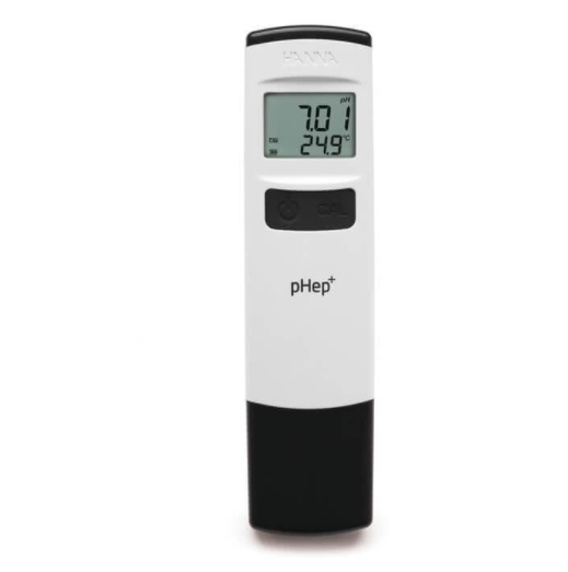 Medidor de bolsillo pHep+ a prueba de agua para pH con resolución de 0.01