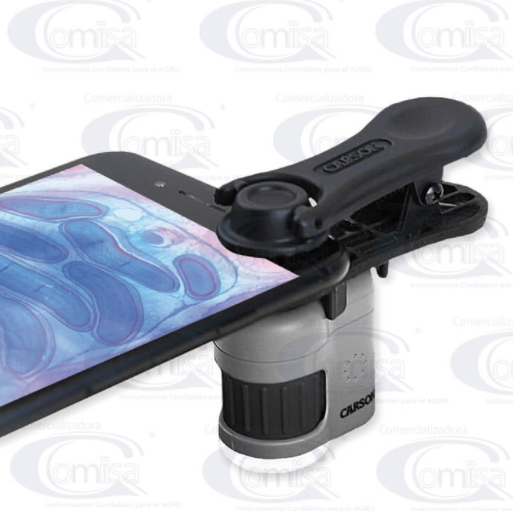 MicroMini™ Microscopio de Bolsillo de 20X con •Luz LED •Clip Adaptador a Smartphone